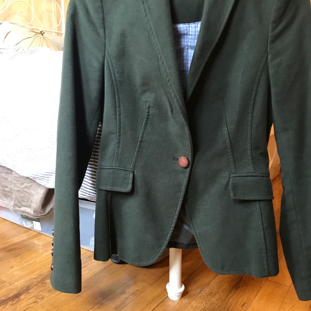 Green Zara Riding Blazer